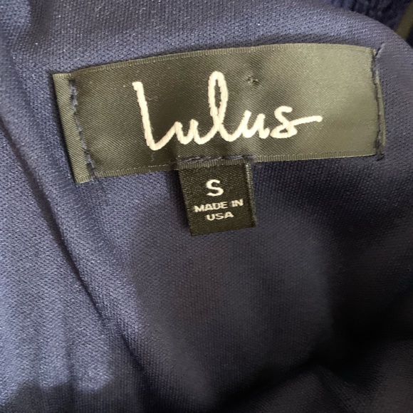 Lulus Dress to Impress Navy Blue Lace Dress Small - Picture 9 of 11